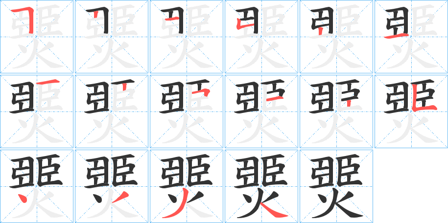 燛字的筆順?lè)植窖菔?></p>
<script src=