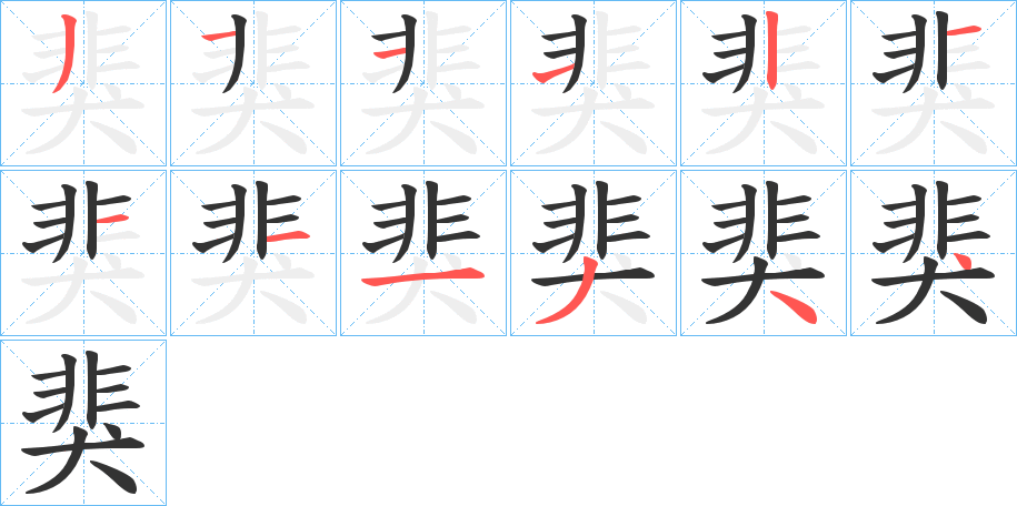 猆字的筆順分步演示