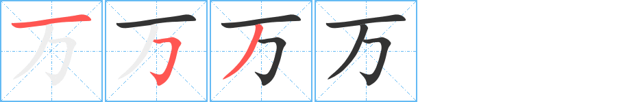 萬(wàn)字的筆順?lè)植窖菔?></p>
<script src=