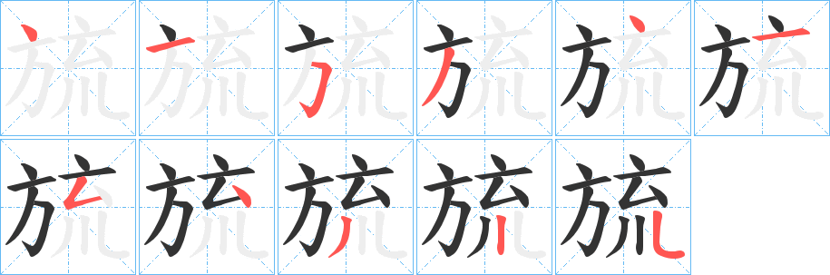 旈字的筆順?lè)植窖菔?></p>
<script src=