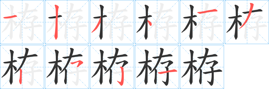 栫字的筆順?lè)植窖菔?></p>
<script src=