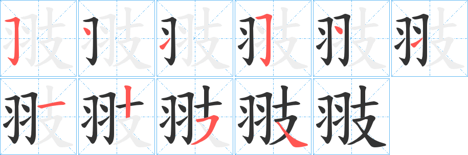 翄字的筆順?lè)植窖菔?></p>
<script src=