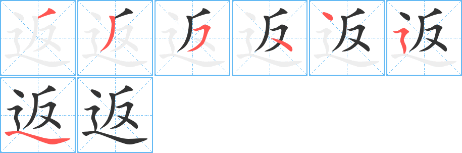 返字的筆順?lè)植窖菔?></p>
<script src=