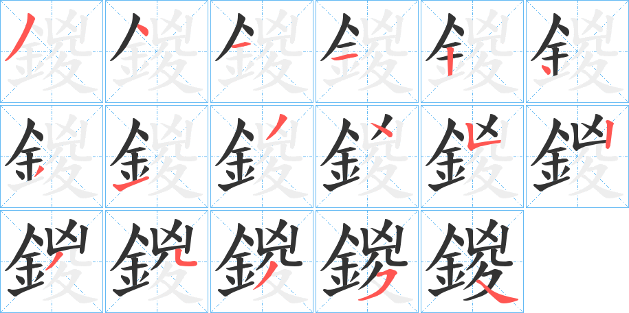 鍐字的筆順?lè)植窖菔?></p>
<script src=