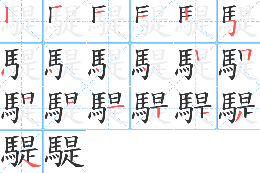 騠字的筆順?lè)植窖菔?></p>
<script src=