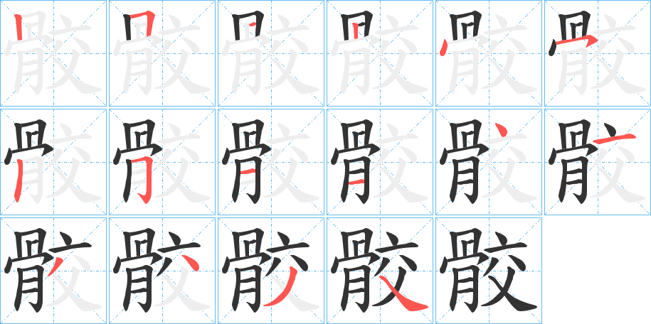 骹字的筆順?lè)植窖菔?></p>
<script src=