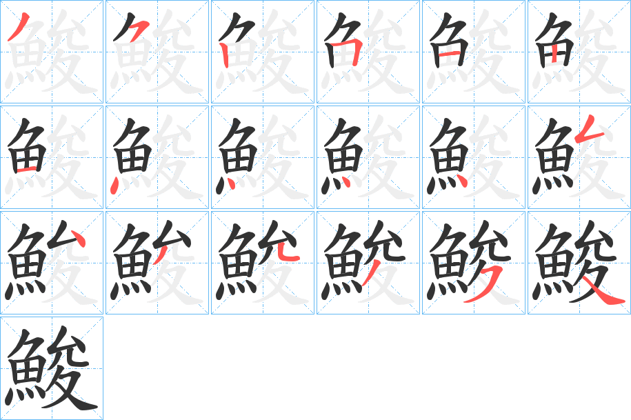 鮻字的筆順?lè)植窖菔?></p>
<script src=
